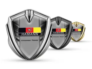 Hamann Badge Logo Auto Disegno Lussuoso Dettaglio Lega